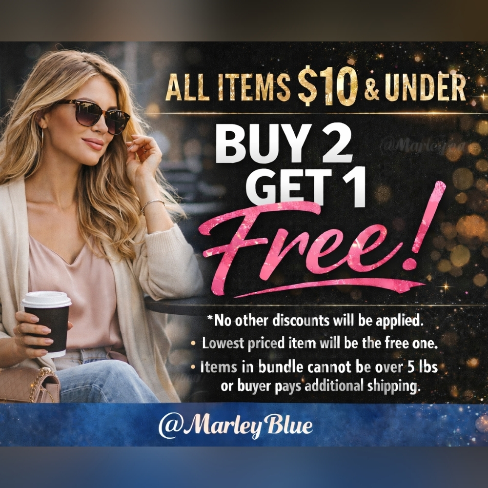 BUY 2 GET 1 FREE!! ALL ITEMS $10 and Less!! Closeout!! SALE!!